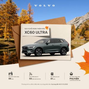 Volvo XC60 Plug-in Hybrid Ultra 2027 (PHEV) - Giá xe lăn bánh, thông số kỹ thuật, ưu đãi tháng 10/2026