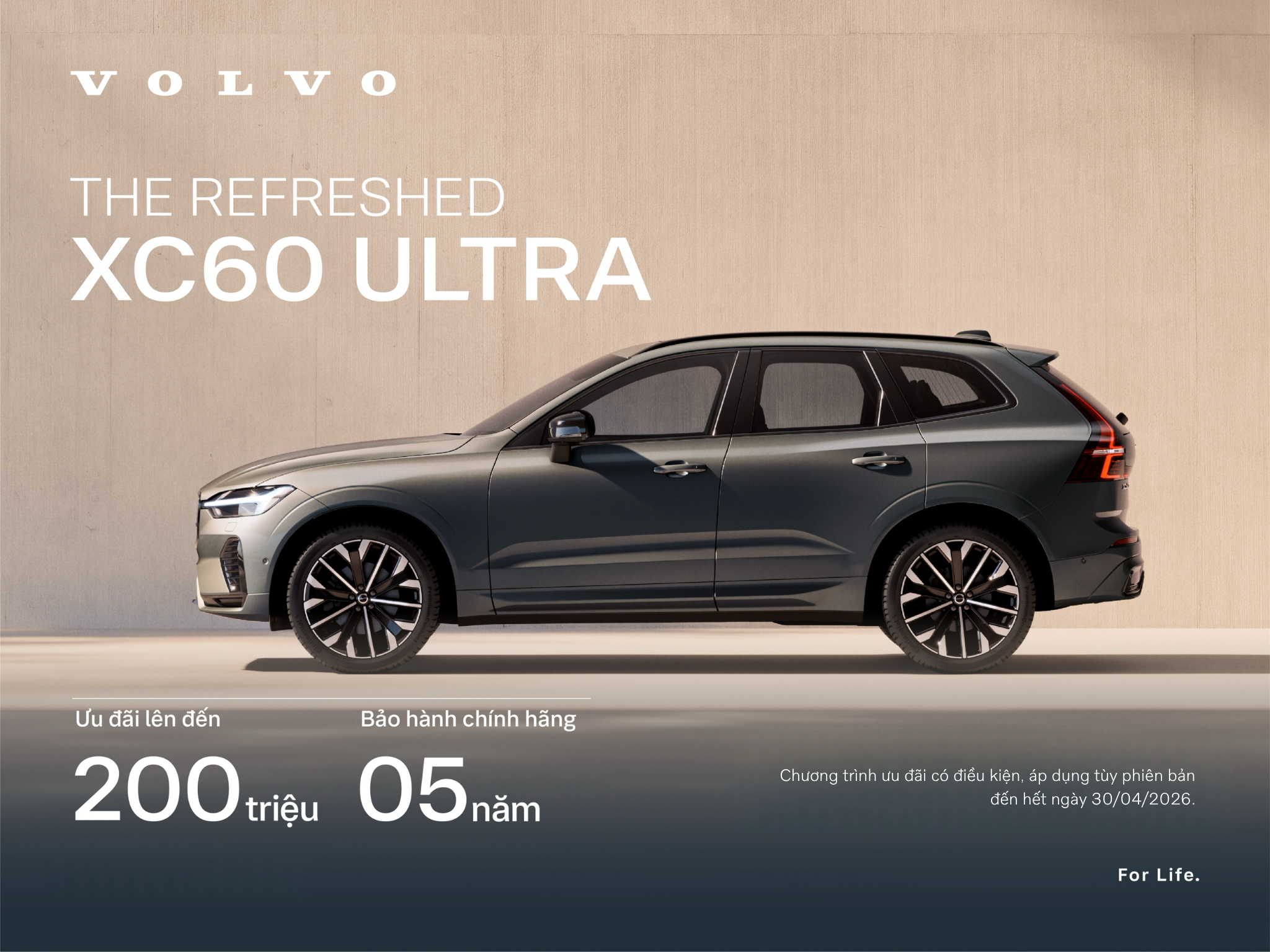 Chương trình khuyến mãi ưu đãi giá xe Volvo XC60 Ultra 2026 mới nhất
